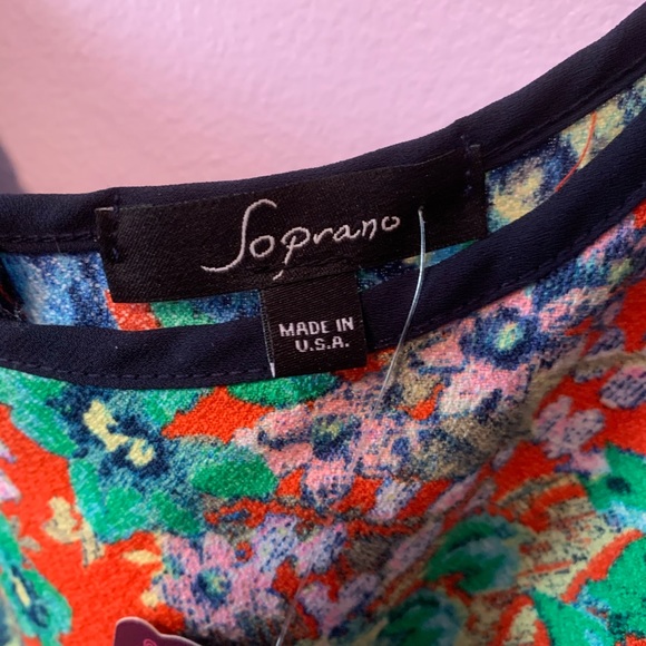 NWT Pretty Bright Flowery Skater Dress - Picture 4 of 4